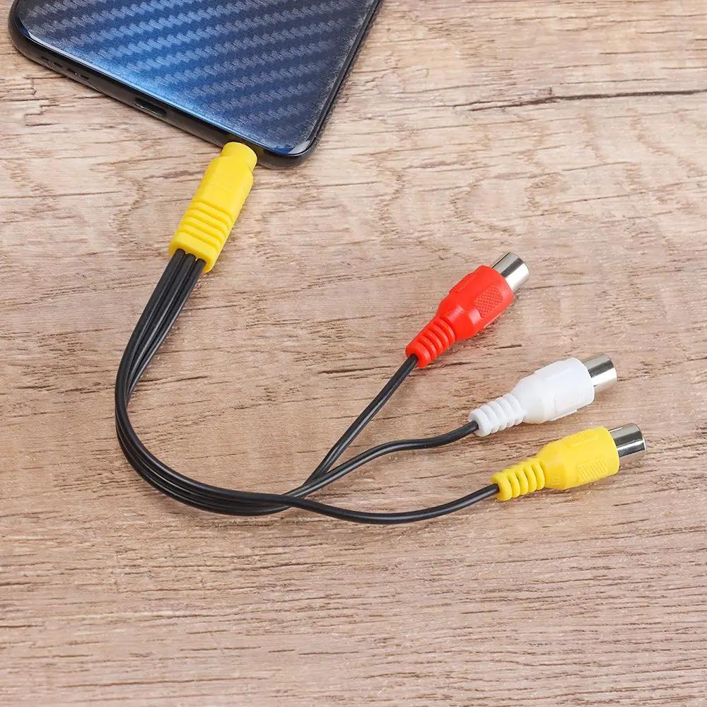 3,5mm na 3 RCA kabel Video komponentní AV adaptér kabel pro TCL TV 3,5mm na RCA Červený Bílý a Žlutý Samice Video kabel TV Set