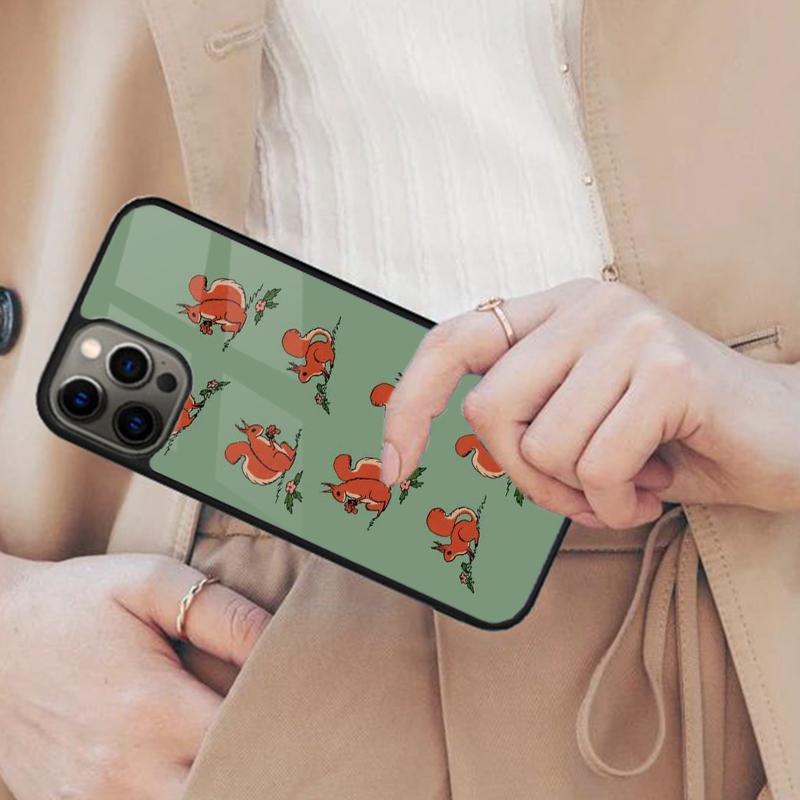 Cartoon Animal Squirrel Magnetic Phone Case For APPLE iPhone 17 Air 16 14 13 12 Pro Max 15 Plus Wireless Charge MagSafe Cover