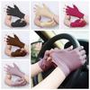 1 Pair Ice Silk Thin Ice Silk Gloves Semi-finger Half Finger Gloves  Summer
