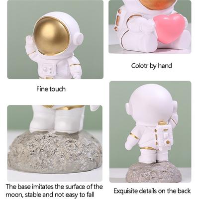 Harz Astronaut Weltraumforscher Modell Schreibtischornament Heim Büro Auto Dekoration