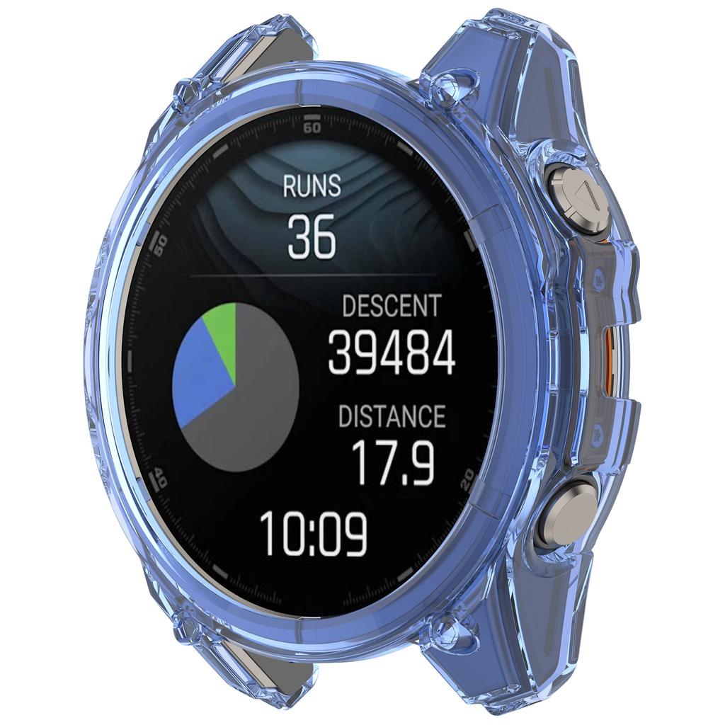 For Garmin Fenix 8 51mm Watch Case Half Wrapped Flexible TPU Protective Cover