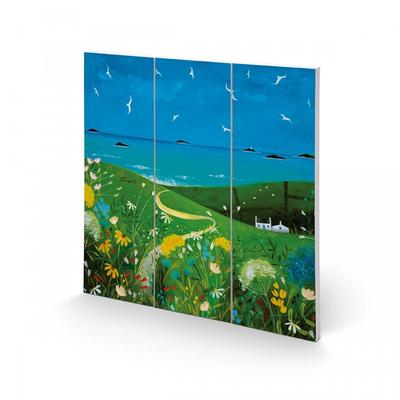 Julia Crossland Summer Cottage Wood Plaque