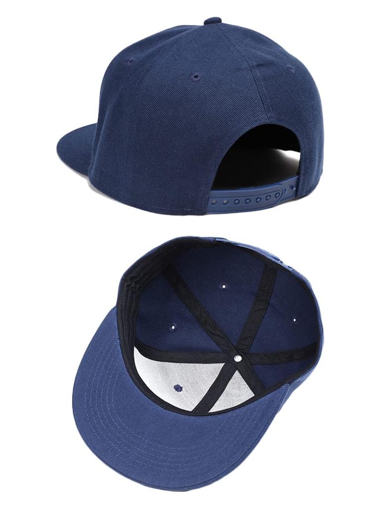 Spargel Simple Plain Flat Brim Snapback Baseball Cap Men's (Gray)