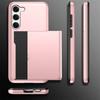 For Samsung Galaxy S24 Ultra S25 S22 Plus S23 S21 S20 FE A55 5G Wallet Cover Card Holder Slot Protective Shockproof Phone Case