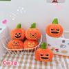 Host Pumpkin Plush Keychain Hanging Plush Doll Keychain Creative Backpack Charm  Women