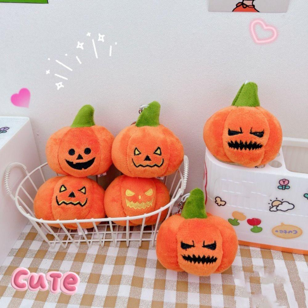 Host Pumpkin Plush Keychain Hanging Plush Doll Keychain Creative Backpack Charm Women