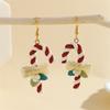 Handmade Polymer Clay Santa Claus Dangle Earrings For Women Cute 3D Cartoon Santa Drop Earring New Year Party Holiday Jewelry