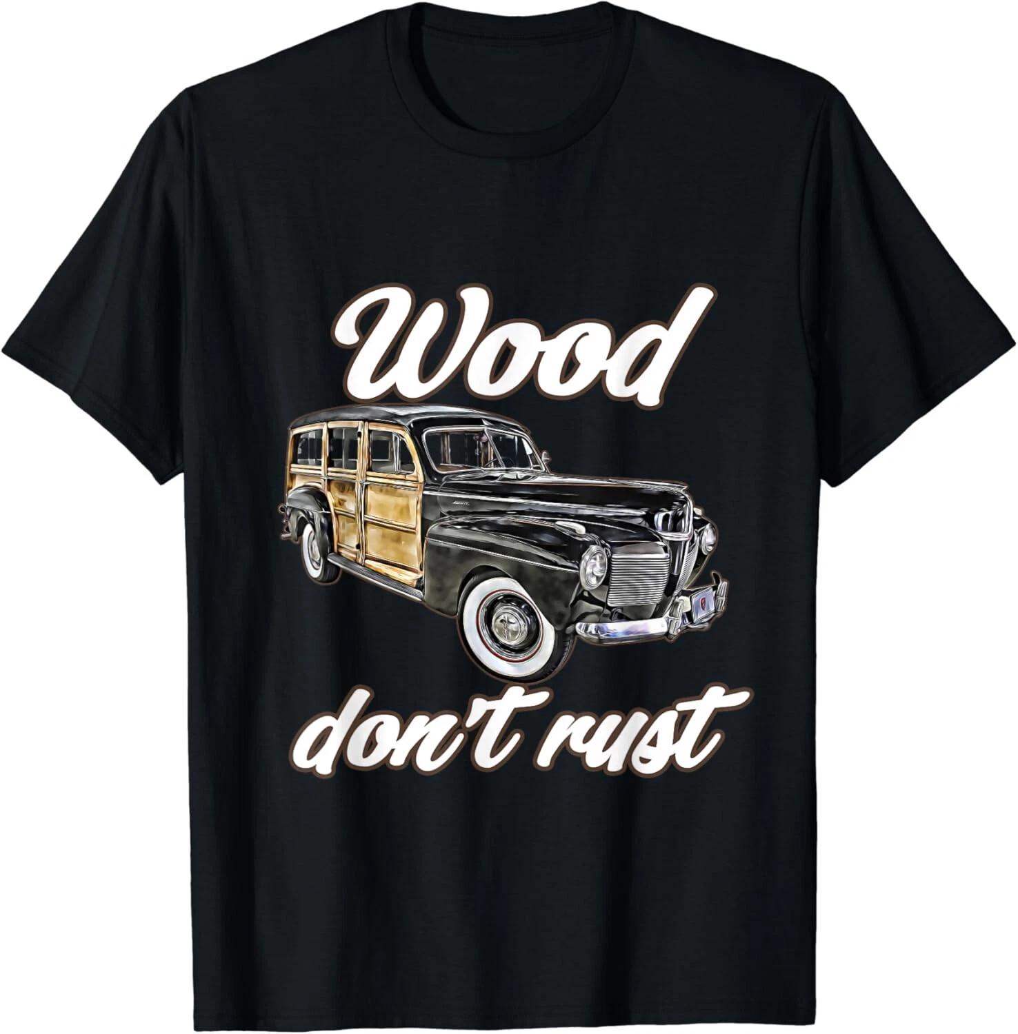 Woody Wagon,40s Station,Classic Hotrod,Vintage,distressed Unisex T-Shirt S