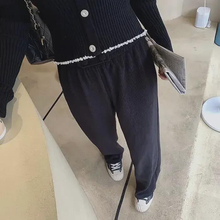 Women's High Waist Wide Leg Pants - 2023 Autumn/Winter Casual Drape Slim Fit