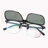 1Pc Single Clipping Polarized Rectangle Sunglasses Lenses For Myopia Hyperopia Eyeglasses Extra Clip On Sunlens Flip-Up Clip