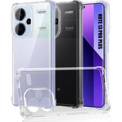 Silicone Case for Xiaomi Redmi Note 13 Pro+ 5G - Note 13 Pro Plus 5G, Reinforced Corners Transparent Shockproof
