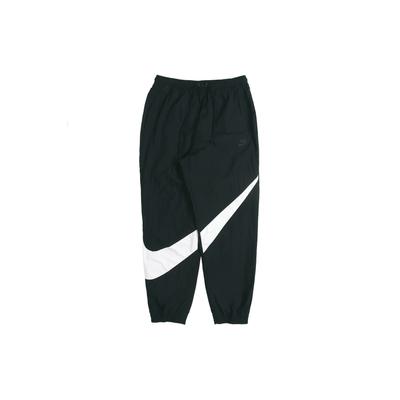 Büyük Swoosh Orta Yükseklikte Bol Örgü Jogger Erkek Alt Giyim Siyah AR9895-010