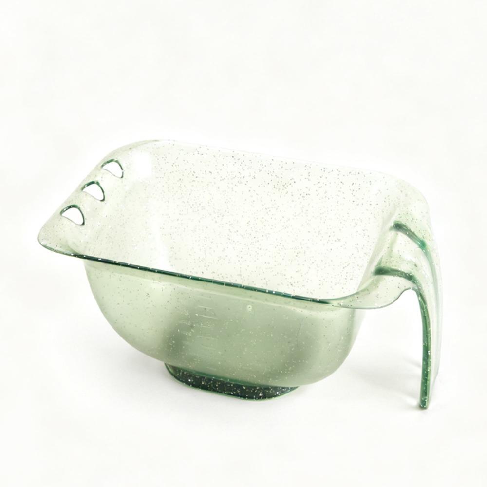 Glitter Color Hair Coloring Bowl Easy To Clean with Scale Hair Dye Mixing Bowl Reusable Large Capacity Hair Dye Bowl