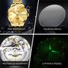 OLEVS 9946 Original Automatic Watch for Men Auto Date Calendar Display Luxury Top Brand Business Men's Mechanical Wristwatches