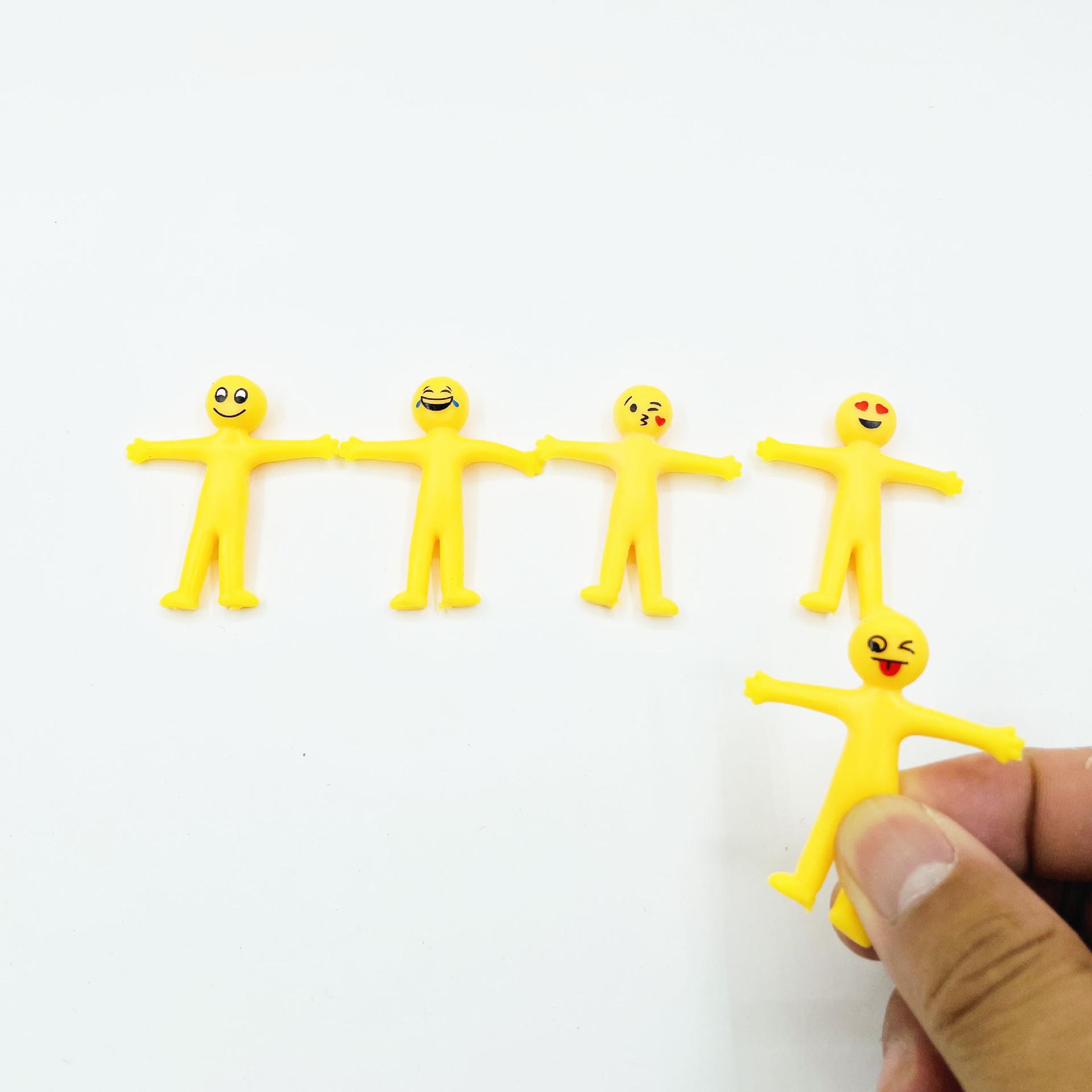 

Smiley Emoji Stretchable Minions Yellow Minions Creative Tpr Decompression Toy Half Fold Soft Glue Vent Doll