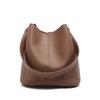 Commuter Versatile Solid Color Bag Women's New Retro Fashion Bucket Bag Niche High-end Casual Shoulder Bag