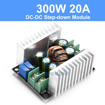 Module de Conversion Réducteur DC 300W 20A Module Réducteur à Courant Réglable Driver LED Dissipateur Thermique Module de Protection Contre les Courts-Circuits