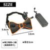 PIENSE Light-Up LED Bow Tie, EL Luminous, FlashingSteady, PartyEvent Novelty Item (Yellow)