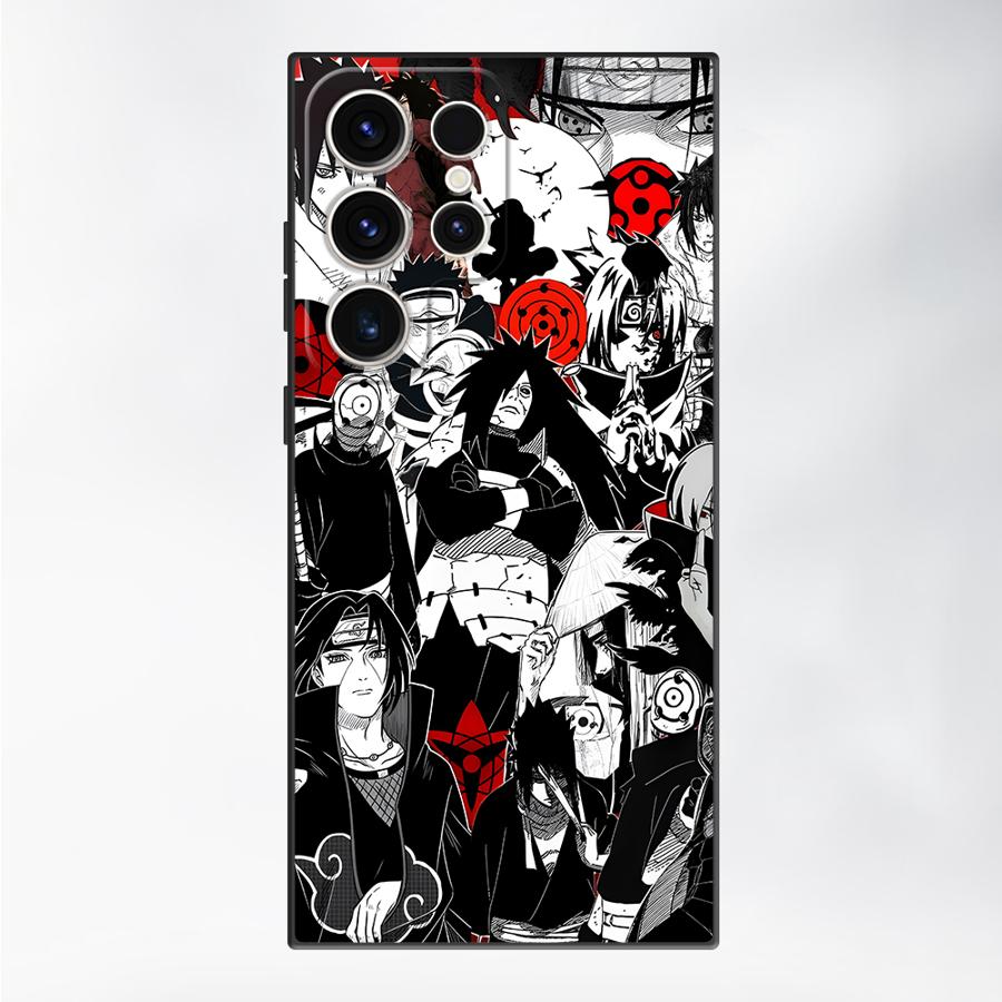 

Cool Akatsuki Case for Samsung Galaxy S24 Plus S23 Ultra S21 FE S25 Edge S20 Black Soft Phone Cover Galaxy S25 Ultra