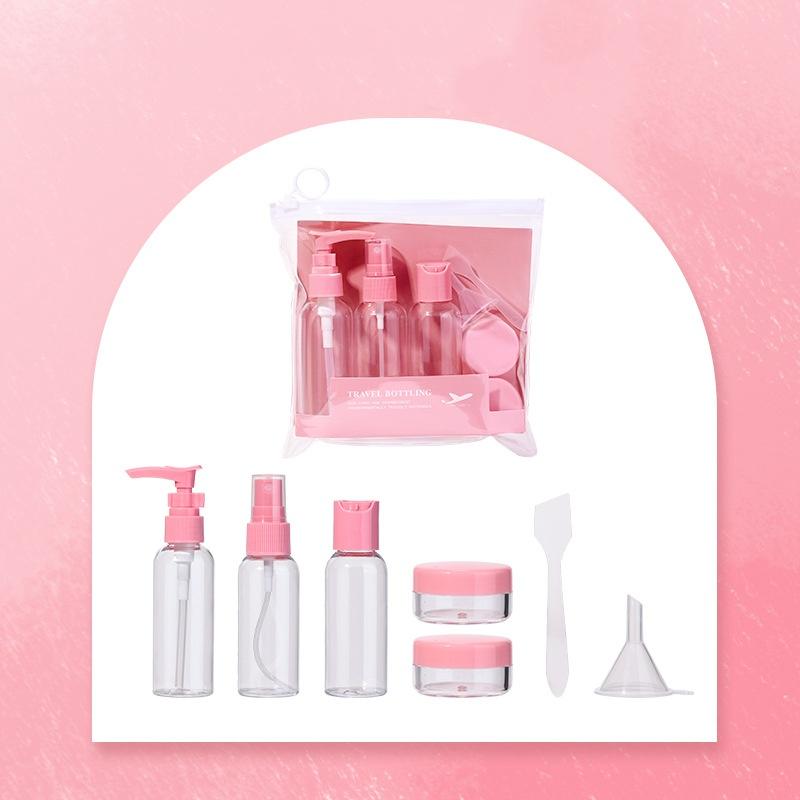 1 buc 50 ml dozator de cosmetice sticla portabilă goală sticla colecție set de călătorie 7 buc set