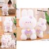 Sweet Bunny Plush Toy For Girls Cute Pillow Stuffed Animal Gift For Valentine's Day