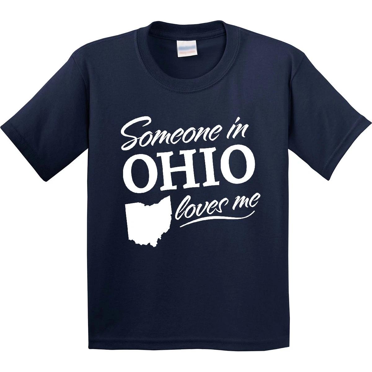Inktastic Someone In Ohio Loves Me Youth T-Shirt State Home Family Grandparents 110