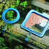 2PCS Aquarium Feeding Ring Fish Tank Station Floating Food Tray Feeder Square Circle Accessory Water Plant Buoyancy Suction Cup