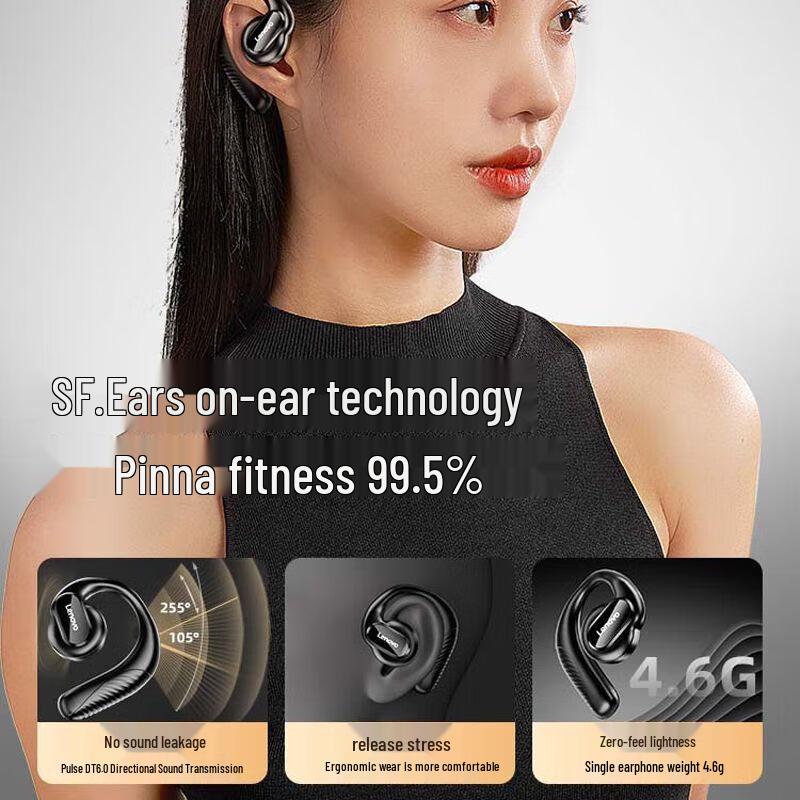 Lenovo TC3402 Open-Ear Ear-Hook Wireless Bluetooth Sports Headphones