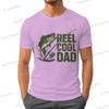 Reel Cool Dad Graphic T Shirts For Unisex Trendy Dad Design Summer Clothes Fishing Life Funny Shirts Unisex Fishing Lovers Tiedye Top