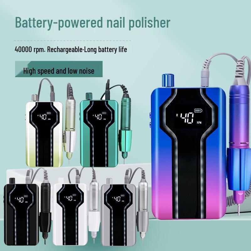 

Rechargeable Portable Nail Drill BY01 - 0-40000 RPM Manicure & Polisher for Nail Removal Beauty