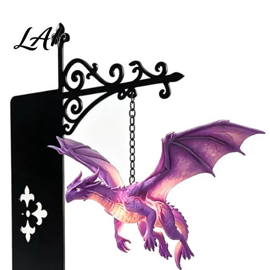 Fantasy-Literatur Fan Geschenk Drachen Bücherregal Lampe Retro Fliegendes Licht Mittelalterlicher Stil Tischdekoration Kreatives Buchstützenlicht für Bibliothek Lesen