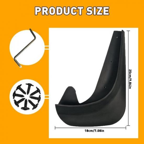 4PCS Car Universal Mud Splash Flaps Guards for Front Rear Auto Car Accessories