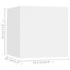 5 piece TV cabinet set white particleboard