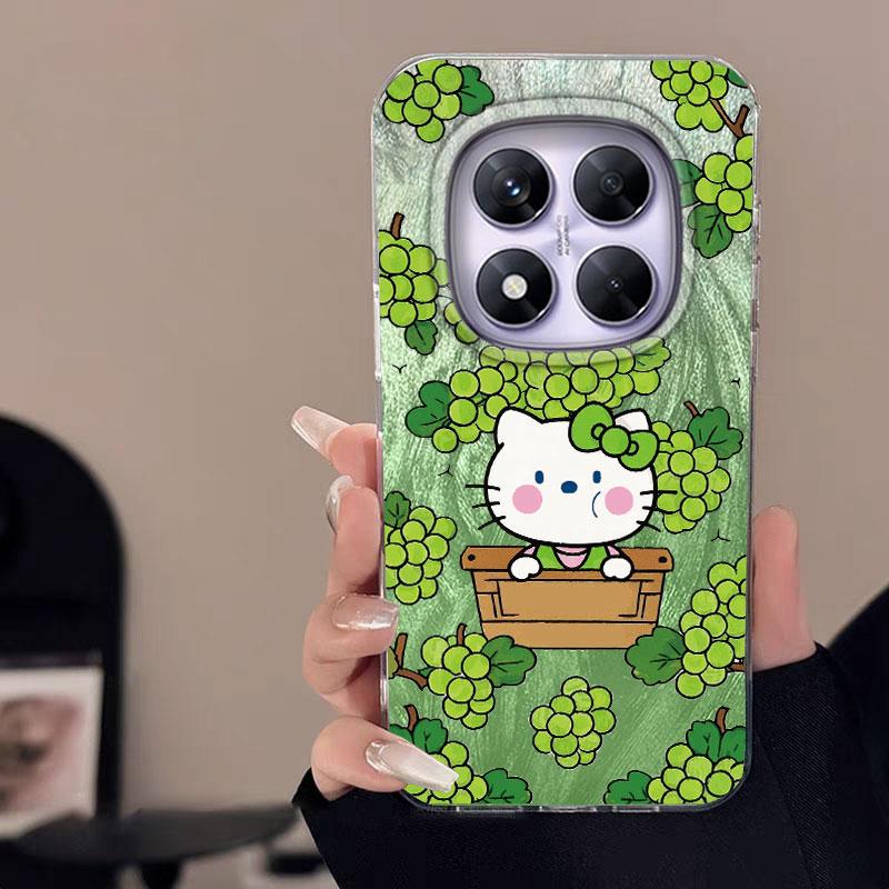 For Redmi 14C A3 13C Note 13 14S 14 Pro Plus 5G 15 15C Women Phone Case Cartoon Cat Panda Pattern Popular Fashion Bumper Shells