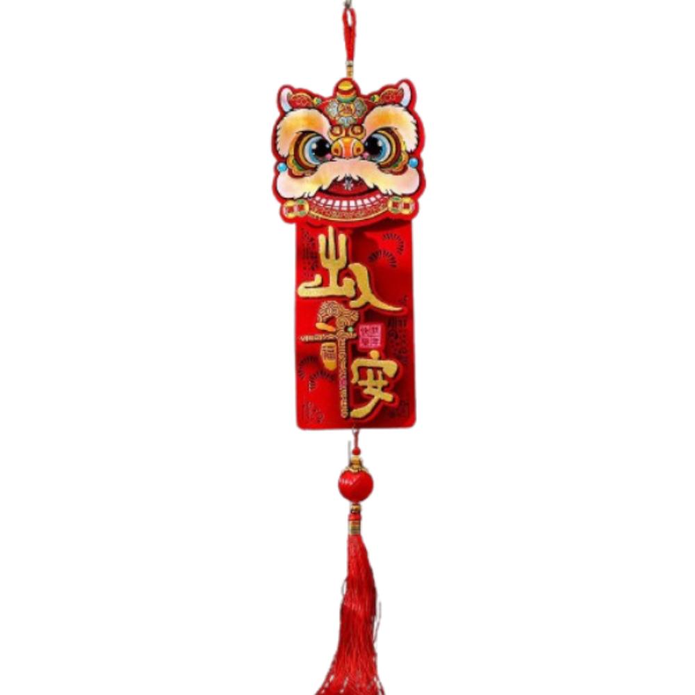 Chinese Style New Year Lion Dance Pendants Spring Festival Hanging Couplet  Wedding Celebration