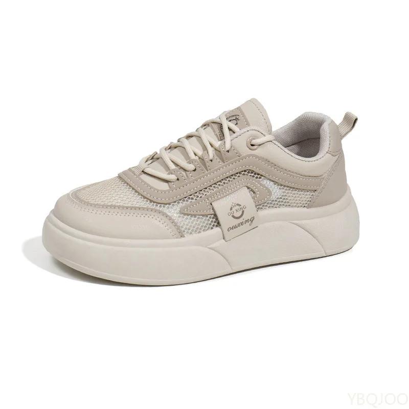 Summer New thick soled Shoes Women's lightweight breathable shoe Fashion comfortable mesh shoes Casual ladies loafers Mujer