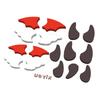 Fishbone /Scissors/ Devil Horn /Wings Quicksand Silicone Mold Hollow Epoxy Shaker Fillings Molds Epoxy Resin Filler Mold