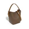 Cowhide Women's Bag New Bucket Bag Women's Messenger Bag Portable High-end Niche Single Shoulder Leather Women's Bag