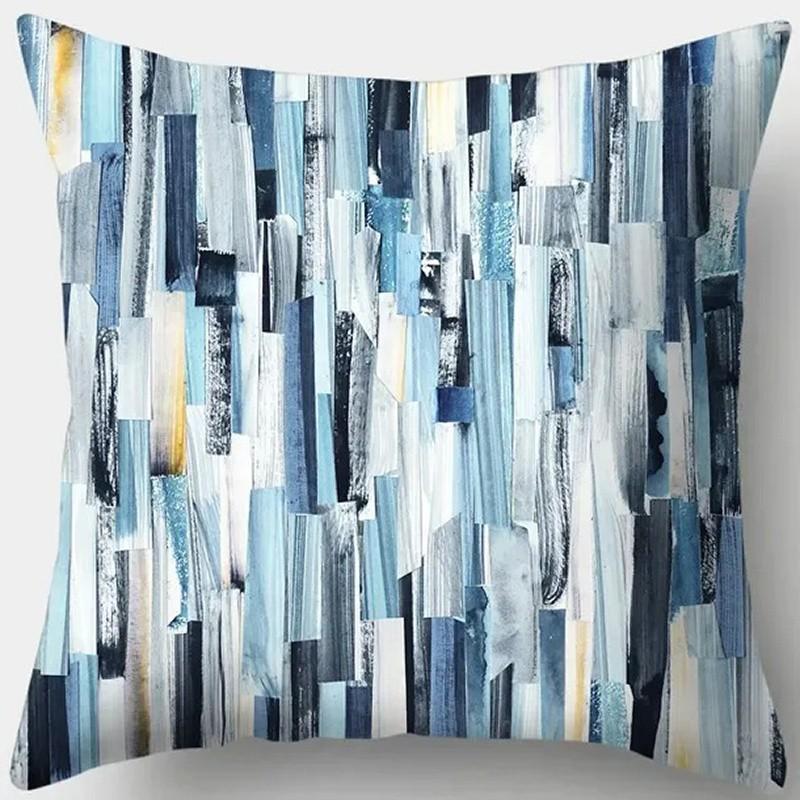 Geometric Abstract Patterned Pillow Covers Pattern Cushion Cover Suitable for Sofa Bedroom Car Pillow Cover