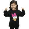 Disney Girls Daisy Duck Head Painted Sweatshirt