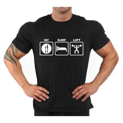 Eat Sleep Bodybuilding Fitness Gym T Shirt