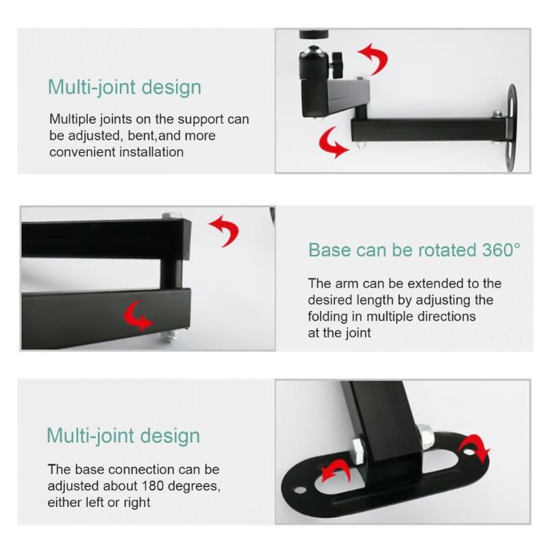 Adjustable Ceiling and Wall Projector Bracket Holder with Integrated Joint for Easy Angle Setting