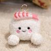 Kids Orange Bread Carrot Fruit Plush Keychain With Portable Decoration Size