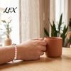 Dopamine Color Beaded Wristband Obsidian Stone Bracelet for Men Women, Colorful Rock Beads Unisex Fashion Stackable Stretch Bracelet, Aromatherapy