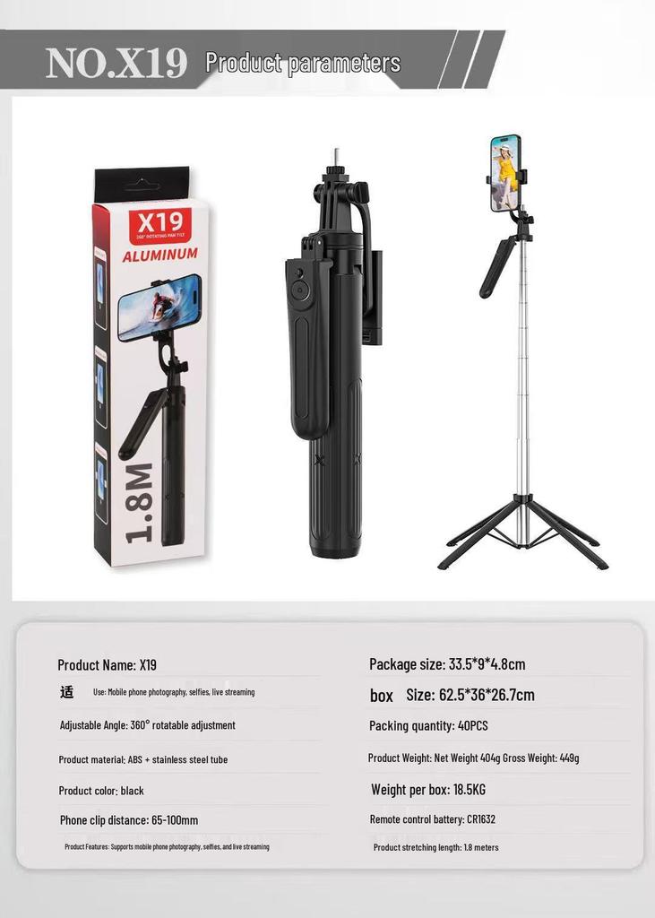 Upgraded Multi-Functional Bluetooth Selfie Stick with Tripod and Anti-Shake Features