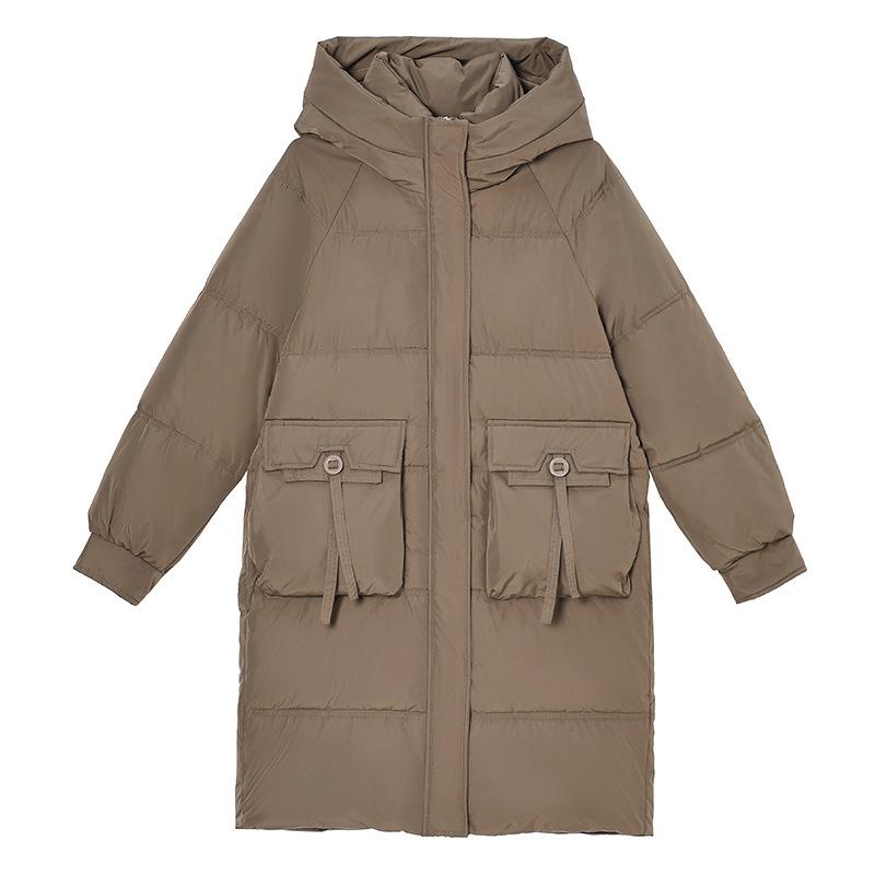 Down cotton-padded clothes women's medium and long winter new popular winter clothes large size thickened warm cotton-padded jacket
