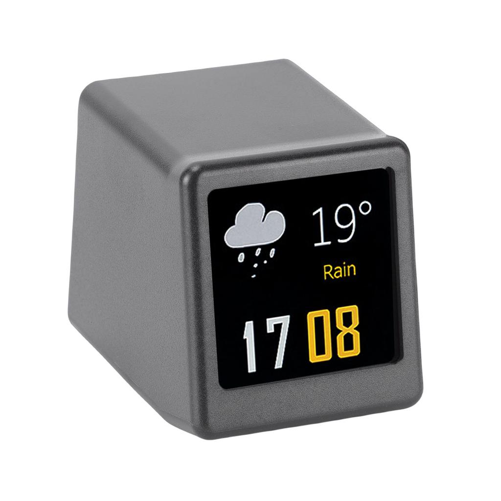 Mini Digital Clock 1.54in Screen LED Intelligent Dynamic Weather Temperature Humidity Display 240x240 Pixel