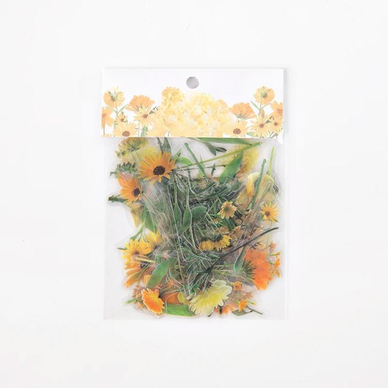 

Цветы Наклейки Упаковка 40 шт. Свежие Цветы Растения Прозрачные Водонепроницаемые Маргаритки Ручной Счет Украшения Скрапбукинг Материал