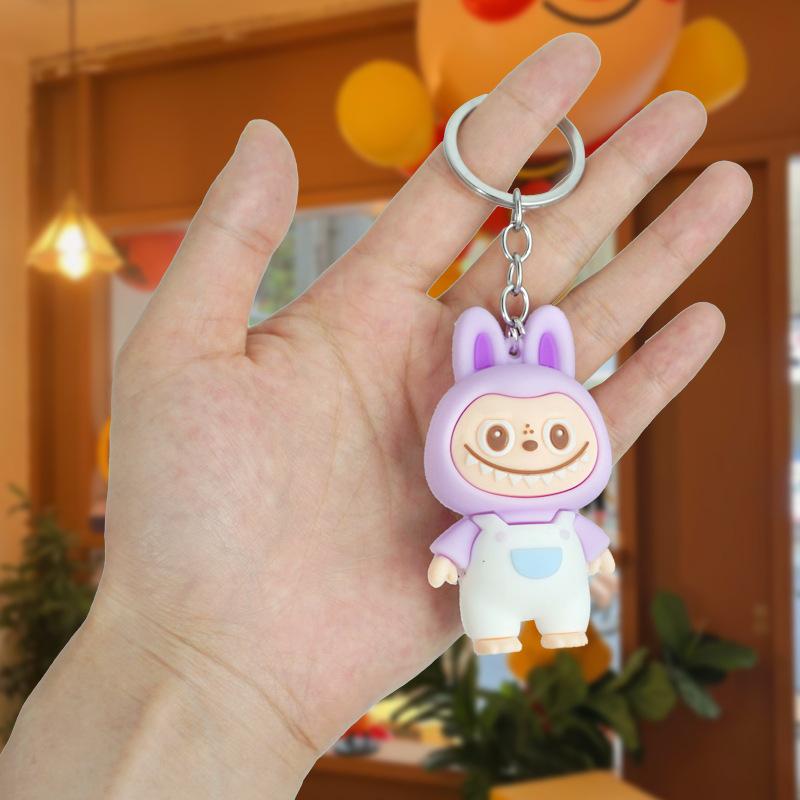 Cartoon Sheep Keychain Cute Sheep Doll Schoolbag Car Key Chain Pendant