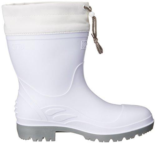 Kita Mega Safety Work Boots, Oil-Resistant PVC Short Length, White, Size M (25cm), KR-7440, JP